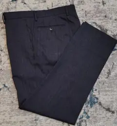 green label relaxing ヘリンボーンストライプ スラックス L