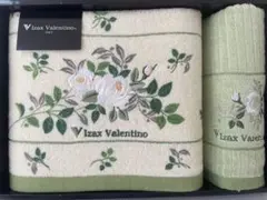 Izax Valentino 超長綿タオルセット2枚　バスタオル　フェイスタオル