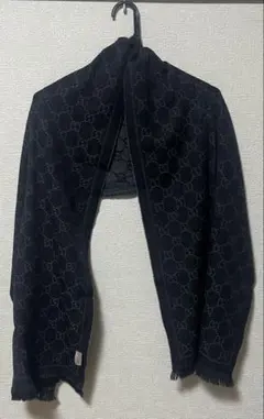 GUCCI GG柄 マフラー ブラックのサムネイル