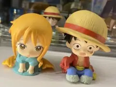 ワンピース ちぢませ隊　ルフィ ナミ