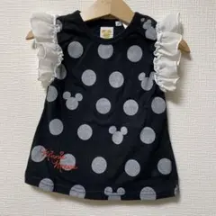 ディズニー ミニーマウス ドット柄 Tシャツ 90cm