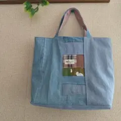 ハンドメイド＊トートバッグ◈デニム◈リメイク