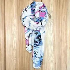 大判ストール 春 夏 秋 冷房対策 UV対策 羽織 インポート 海外 綿