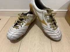 【25cm】ミズノ モレリアネオ4 β ホワイト×ゴールド サッカースパイクのサムネイル