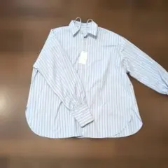 完売品　LOWRYS FARM　2wayストライプシャツ　タグ付き