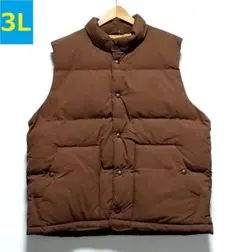 極美品 ジーユー ★メンズ3L※5Lの方も★ ヒートパデッドベスト 中綿ベスト