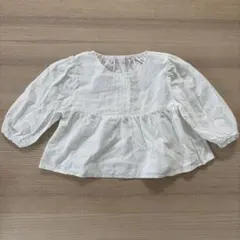 juo ホワイト長袖ブラウス 100cm