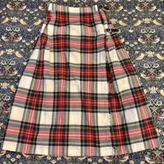 スコットランド GLEN NEVIS タータンチェック ロング プリーツスカート
