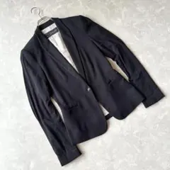 【ザラ ベーシック ダメージあり】 カットソー ジャケット エンブレムボタンのサムネイル