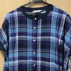ソールベリー　チェック 半袖シャツワンピース