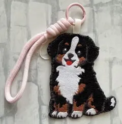 ハンドメイド 刺繍 ヨークシャテリア うちの子 犬 バッグキーホルダー