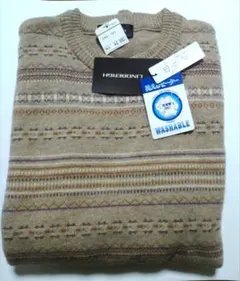 LINDBERGHリンドバーグ　ベージュ ニットセーター L