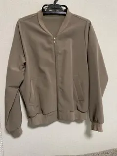 ブラウン ジップアップジャケット