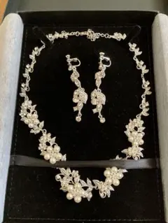 ブライダルアクセサリー ネックレス イヤリング セット