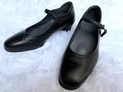 【アシックス ペダラ 】pedala （22.5㎝）ストラップ パンプス 黒のサムネイル