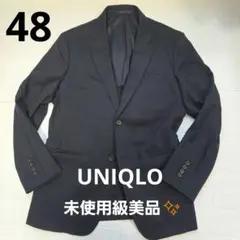✨未使用級美品✨ユニクロ ストレッチウールスリムジャケット 紺 48 L相当