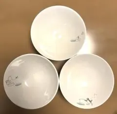 ミスタードーナツノベルティ　ピングーボウル直径14センチ深さ4センチ　3点セット