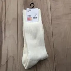 新品　UNIQLO ヒートテックソックス　リブパイル