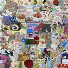 大量 フレークシール 100枚 紙モノ 紙もの おすそ分け 1