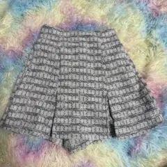 ツイード調 キュロットパンツ 150cm