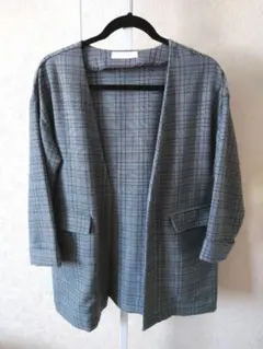 CECILMcBEE 　セシルマクビー　チェック柄　ジャケットMサイズ　グレー
