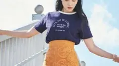 リリーブラウン　Tシャツ ネイビー　美品のサムネイル
