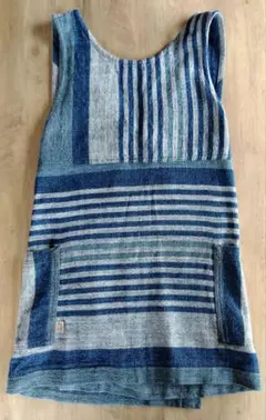 うさとの服　usaato　エプロンチュニック　藍染　草木染 うさとの服 usaato エプロンチュニック 藍染 草木染 - メルカリ
