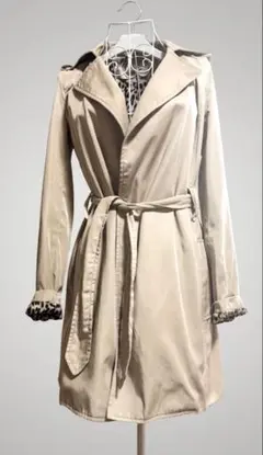 ザラZARA トレンチコート　ジャケット　キャメル　豹柄ベージュ