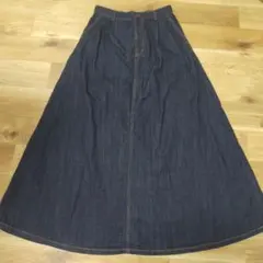 GU デニムロングスカート