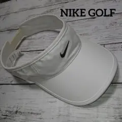 NIKE GOLF サンバイザー ホワイト ロゴ刺繍のサムネイル