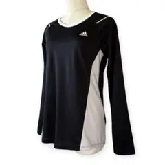 未使用⭐️ adidas アディダス メッシュ 長袖 Tシャツ スポーツウェア L