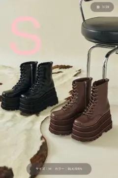 【XM様専用】ダーリッチ♡トリプルソールエンジニアブーツ【BLK/S】