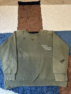 正規品 セントマイケル ヴィンテージ 加工 スウェット シャツ 緑