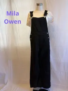 Mila Owen ブラック デニム サロペット オーバーオールのサムネイル