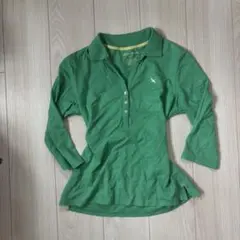 Eddie Bauer ポロシャツ グリーン Mサイズ　y2k 平成ギャル　古着