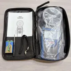 케이스가 달린 디지털 풍속계, 풍속, 온도 측정, 작고 조작하기 쉽고 가볍습니다.