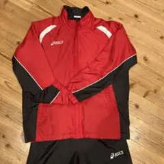 アシックス　ウインドブレーカー上下 サイズ　上L下M