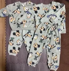 H&M ミッキー セットアップ　お揃い