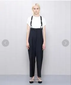 H BEAUTY&YOUTH HIGH WAIST SUSPENDERPANTS