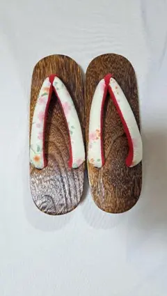 花柄下駄　24.5cm