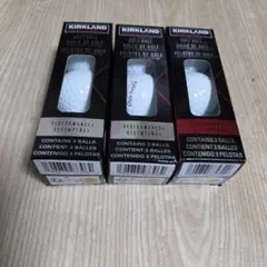 KIRKLAND ゴルフボール 3球入り3セットの9球
