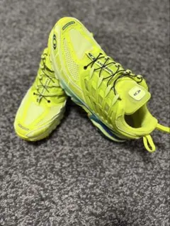 美品‼️ SALOMON ACS PROスニーカー ライムイエロー クイックレース
