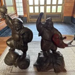 大黒様 金属製 23cm 骨董品 - メルカリ