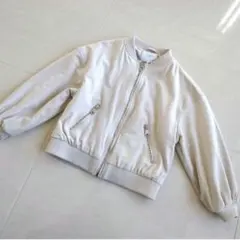 ZARAキッズ 女の子 ジップアップ ブルゾン 122センチ グレージュ