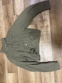 カーキ ショート丈 ブルゾン ジャケット