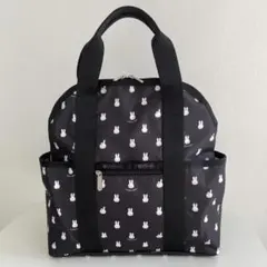LeSportsac スヌーピー リュック ネイビー 総柄 - メルカリ