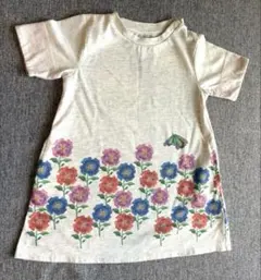 はらぺこあおむし ERIC CARLE 花柄 半袖ワンピース 90cm