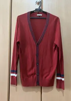 カーディガン 赤 レッド a.v.v HOMME メンズ レディースのサムネイル