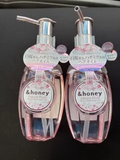 アンドハニー サクラ ピクシー モイストシルキー ヘアオイル 3.0 桜　2本