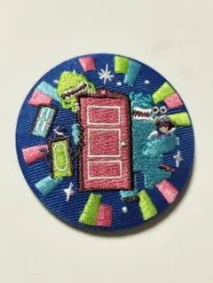 ディズニー　刺繍缶バッジ　モンスターズインク